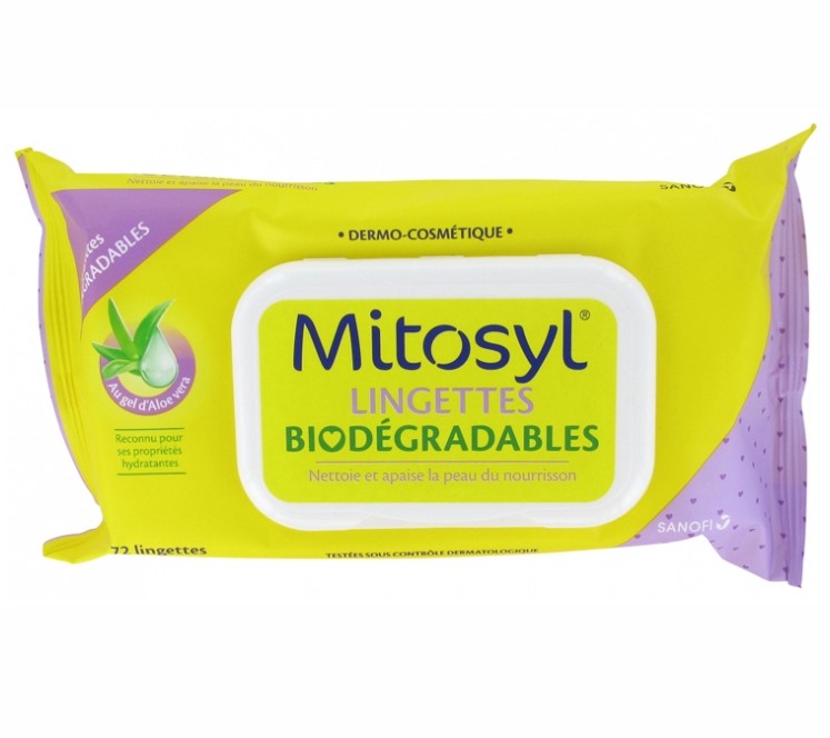 Mitosyl Lingettes Biodégradables X72